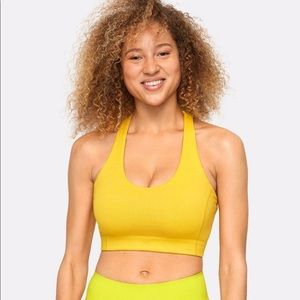 Outdoor Voices Yellow Doing Things Bra